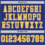 Custom Royal Gold-White Mesh Authentic Football Jersey Custom Royal Gold-White Mesh Authentic Football Jersey