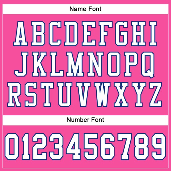 Custom Pink White-Royal Mesh Authentic Football Jersey Custom Pink White-Royal Mesh Authentic Football Jersey